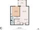 Detailed floor plan showcasing the layout of the home, including dimensions of rooms, kitchen and bathrooms at 1255 N Ogden St # 605, Denver, CO 80218