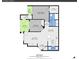 Detailed floorplan showcasing the layout and dimensions of the property, including bedrooms, living areas, and balconies at 17442 Nature Walk Trl # 105, Parker, CO 80134