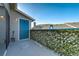 Private balcony with artificial hedge for privacy at 3876 Canyon Ranch Rd # 202, Highlands Ranch, CO 80126