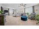 Spacious main bedroom with a fireplace, sitting area, and plenty of natural light at 12366 Nate Cir, Parker, CO 80134