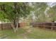 Backyard lawn enclosed by a wooden fence, providing privacy and a safe area for play or relaxation at 7552 Garland St, Arvada, CO 80005