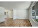 This empty, bright living room awaits your personal touch to turn this room into something special at 7552 Garland St, Arvada, CO 80005