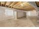 Unfinished basement with concrete floor and exposed ceiling with stud walls at 467 S 36Th Ave, Brighton, CO 80601