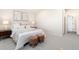 Bedroom with neutral decor featuring carpet floors, modern decor, soft lighting at 875 E 78Th Ave # 70, Denver, CO 80229