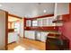 This eat-in kitchen boasts ample cabinet space and access to a dining area at 33090 Janelle Cir, Golden, CO 80403