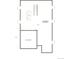 Basement floor plan displaying an unfinished basement and excavated area at 7076 E 126Th Pl, Thornton, CO 80602