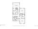 Upstairs floor plan highlighting layout of primary bedroom, bathroom, and closets at 8733 Arriba Dr, Littleton, CO 80125