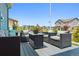 Comfortable patio featuring comfortable outdoor seating, perfect for enjoying the view at 8733 Arriba Dr, Littleton, CO 80125