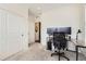 Bedroom featuring neutral carpet, and closet at 15376 Ivanhoe Ct, Thornton, CO 80602