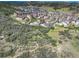 An aerial view showing the expansive community nestled in a natural setting at 436 Sage Grouse Cir, Castle Rock, CO 80109