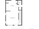 Floorplan showing living room, kitchen, and bathroom layout at 16643 E 101St Ave, Commerce City, CO 80022