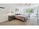 This sunny bedroom offers great light and colorful accents at 795 S Alton Way # 4C, Denver, CO 80247
