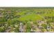 Aerial view of the home showcasing a lush, tree-filled neighborhood with easy access to nearby green spaces at 6842 Garland St, Arvada, CO 80004