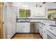 Bright kitchen with white cabinets, stainless steel appliances, and a view of the outdoors at 100 Wildcat Ln, Boulder, CO 80304