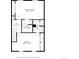 Second-floor layout showing a primary bedroom, bedroom, three baths, and a hall with stairs at 7068 E Briarwood Dr, Centennial, CO 80112
