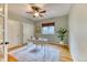 Home office featuring a modern desk, a window, and neutral paint at 16458 W Ellsworth Dr, Golden, CO 80401