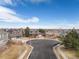 Neighborhood aerial view with beautifully landscaped yards and cul-de-sac at 4495 Rainbow Ln, Broomfield, CO 80020