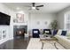 Cozy living room with a fireplace and comfortable seating area at 4495 Rainbow Ln, Broomfield, CO 80020