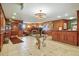 Wood paneled lobby with chandelier at 700 N Washington St # 1104, Denver, CO 80203