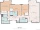 Detailed floor plan of a home with multiple bedrooms, bathrooms, living areas, and kitchen at 50 Mountain Thunder Dr # 1402, Breckenridge, CO 80424
