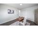 Cozy office space featuring wood floors, ample closet space and neutral paint colors at 4640 W Ellsworth Ave, Denver, CO 80219