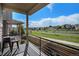 Open-air balcony view overlooking neighborhood street and local greenery at 3116 Jonquil St, Castle Rock, CO 80109