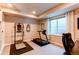 Finished basement featuring a workout area with treadmill and exercise machine at 3375 New Haven Cir, Castle Rock, CO 80109