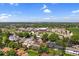 Aerial view of a residential area and local schools with grassy sports fields in the distance at 1982 S Truckee St, Aurora, CO 80013