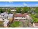 Aerial view of homes with well-maintained lawns and gardens, near the local school and athletic fields at 1982 S Truckee St, Aurora, CO 80013
