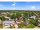 Residential area seen from above showcases the homes and the proximity to a soccer field and a school at 1982 S Truckee St, Aurora, CO 80013