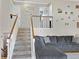 Inviting living room with a carpeted staircase and an open view to an upstairs hallway at 1982 S Truckee St, Aurora, CO 80013