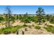 Scenic landscape view with mature trees and rolling hills under a clear blue sky at 21851 E Tallkid Ave, Parker, CO 80138