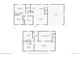 Detailed floor plan showcasing layout of the home, including bedrooms, bathrooms, living spaces, and garage at 4828 S Nucla Way, Aurora, CO 80015