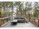Outdoor deck with a stylish sofa set, perfect for entertaining or relaxing in a serene setting at 19185 Shadowood Dr, Monument, CO 80132