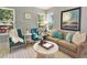 Bright living room featuring comfortable seating and contemporary decor at 453 Arden Cir, Highlands Ranch, CO 80126