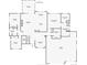 Detailed floor plan showcasing the layout of the home, including the kitchen, living room, bedrooms, and garage at 31353 E 163Rd Ave, Hudson, CO 80642
