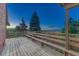 Spacious deck with built-in seating, perfect for enjoying panoramic views and outdoor relaxation at 345 Scrub Oak Way, Monument, CO 80132