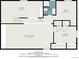 Basement floor plan with bedroom, bath, and recreation room at 8550 E Davies Pl, Centennial, CO 80112