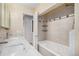 Bathroom with marble countertop and bathtub at 8550 E Davies Pl, Centennial, CO 80112