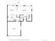 First floor plan view displaying living spaces, kitchen, garage, and labeled dimensions at 13020 Grant W Cir # A, Thornton, CO 80241