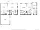 Two floor plans showing the layout of the first and second floors at 13020 Grant W Cir # A, Thornton, CO 80241