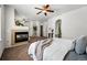 Large main bedroom features a fireplace and Primary bath at 13020 Grant W Cir # A, Thornton, CO 80241