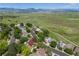 Aerial view showcasing the property in a neighborhood with nearby green space at 2640 Overlook Dr, Broomfield, CO 80020