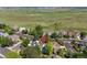 Aerial view of home nestled in a lush neighborhood with nearby green space at 2640 Overlook Dr, Broomfield, CO 80020