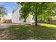 Green backyard featuring a patio, a large tree, and privacy fencing at 2640 Overlook Dr, Broomfield, CO 80020