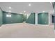 Spacious unfinished basement featuring carpet flooring, and stairs leading to upper level at 2640 Overlook Dr, Broomfield, CO 80020