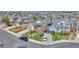 Aerial view of a neighborhood featuring well-manicured lawns and tree-lined streets at 12868 Capital Creek St, Parker, CO 80134