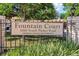 Elegant community signage for Fountain Court on South Parker Road at 1060 S Parker Rd # 25, Denver, CO 80231