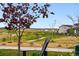 Backyard view featuring an Adirondack chair overlooking the green space at 6237 Stable View St, Castle Pines, CO 80108