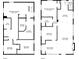 Detailed floor plan of both levels of the home at 660 S Clarkson St, Denver, CO 80209